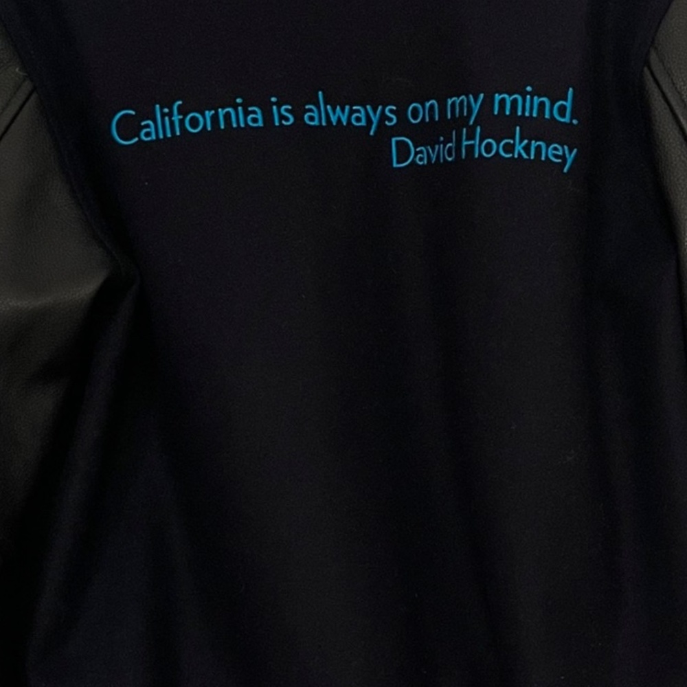 re:la bomber jacket limited edition, David Hockney California quote - Picture 4 of 7
